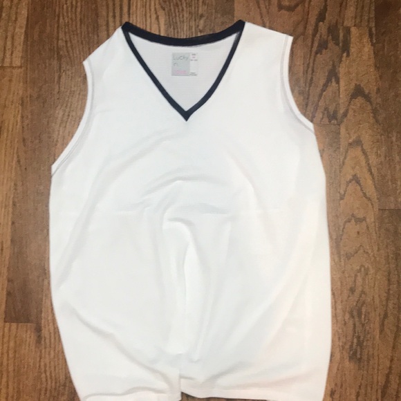 Lucky in Love Muscle V Tie Back Tank - Picture 3 of 8